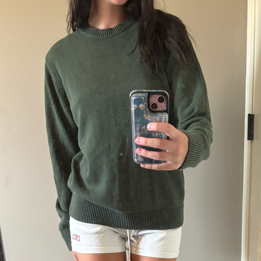 Levi's Forest Green Women's Crew Neck Sweater